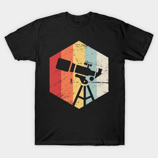 Retro 70s Space Telescope Icon T-Shirt by MeatMan
